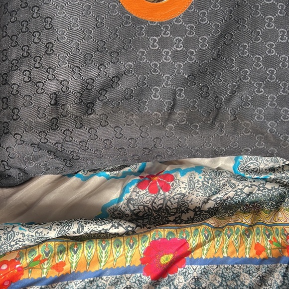 Gucci cloth shopper. Leather handles authentic - Picture 5 of 7